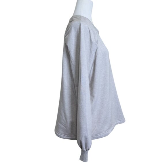 The Upside Women's Pullover Sweatshirt Long Sleeve Light Gray Size S - Picture 2 of 8